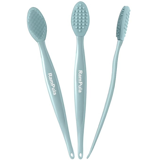Blackhead Remover Tool, 3-in-1 Face Scrubber, Silicone Scrub Lip Brush, Double Side Lip Exfoliating, Nose Clean Blackhead Removal Brushes (3 Pcs Lip Scrub Brush)