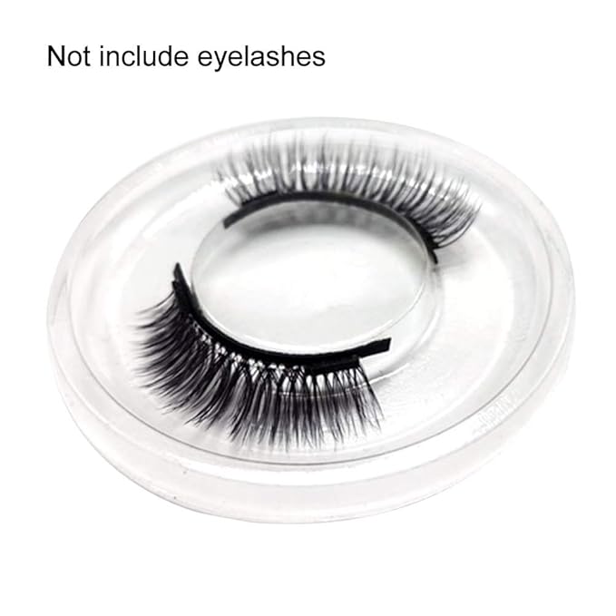 6 Pcs 25mm Clear Diamond Shape Empty False Eyelashes Packaging Box Case 3D Mink Lash Box Acrylic Eyelash Storage Box Holder with Trays Candy Gift Box DIY Makeup Lash Case for Women Girls