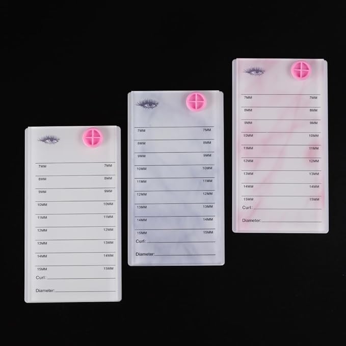 Acrylic Eyelash Pallet For 8 Layers Storage Organizer, Grafting False Eyelashes With 7-15mm Scale Glue Cup Palette, Cosmetic Beauty Extension Supplies (A White Pallet)