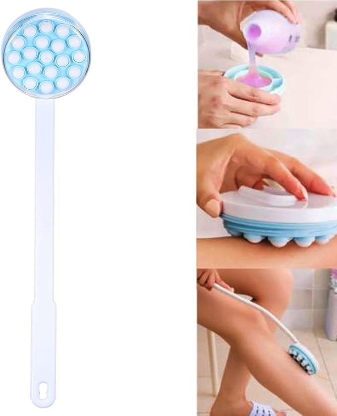 Back Lotion Applicator and Massager, Handheld Self Moisturizer Cream Lotion Applicator, Body Leg Bath Lotion Applicator For Back Brush Massager Massaging Tool