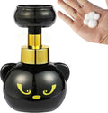Cute Cat Paw Foam Soap Dispenser, Black Kitty Foaming Pump Bottle Creates Paw-Shaped Foam, Refillable Eco-Friendly Hand Soap Dispenser for Home, Salon, and Bathroom - BPA Free