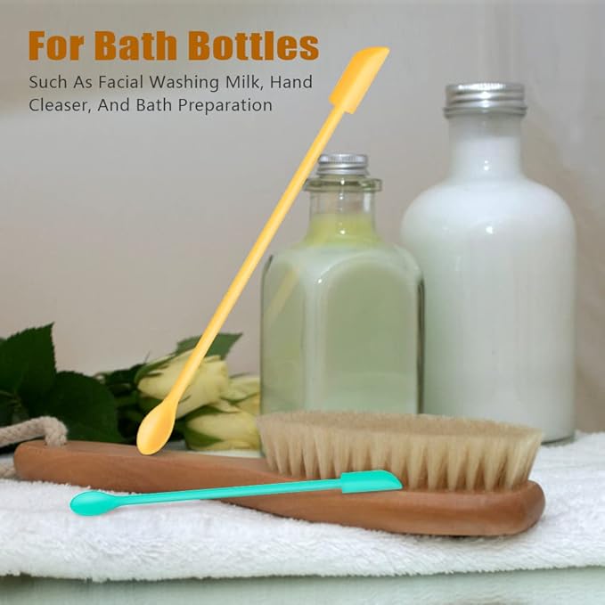 Silicone Spatula Set (6Pcs) - Mini Scraper Tool for Beauty & Food - Reach Every Last Drop, Multi-Size Spatulas for Makeup Jars, Lotion Bottles & Kitchen Containers (Color #3)