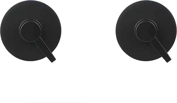 2-Pack Matte Black Resin Refillable Shampoo & Conditioner Bottles – Modern Bathroom Pump Dispenser Set, Durable Resin Shower Containers with Embossed Labels, Reusable Pump Bottle