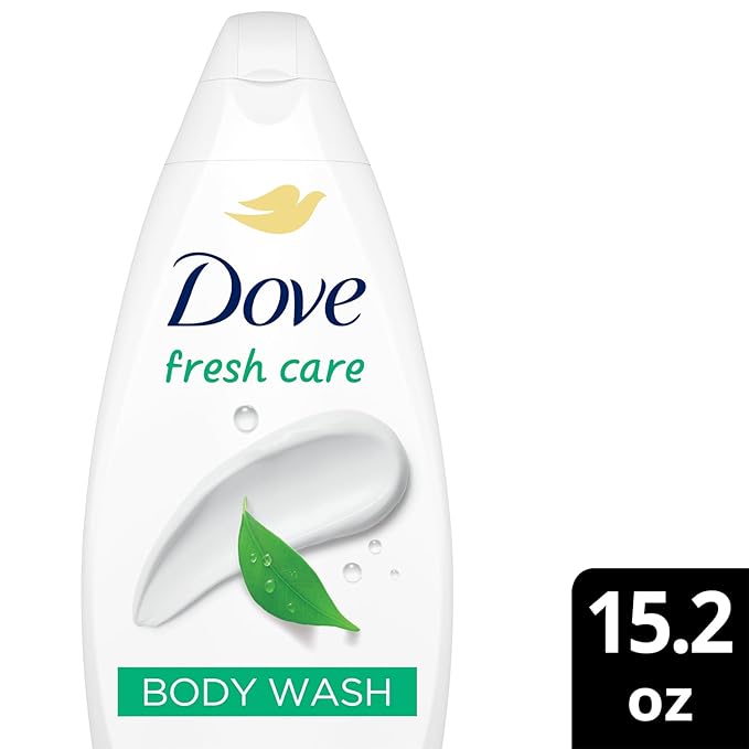 Dove Body Wash Fresh Care 2-Pack – Revitalizing & Moisturizing Cleanser for Smooth, Soft Skin, 15.2 Oz Ea