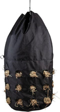 Dura-Tech Full Bale Hay Sack | Color Black | Horse Stable Essential | Full Bale Capacity | Slow Feed Design | Durable 1200D Fabric | Easy Hanging