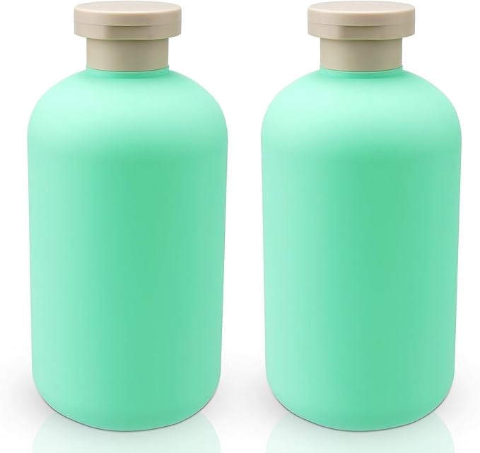 Shampoo and Conditioner Bottles 16.9oz 2 Pack Travel Bottles for Toiletries