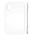 Acrylic Makeup Palette with 1Pc Spatula, Makeup Mixing Tray Apply Professional Reusable Cosmetic Palette Beauty Tools for Beauty Salon, Facial Cosmetic, Nail Art, Pigment Blending