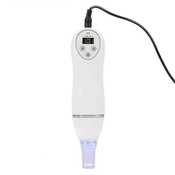 JTLB Portable Peeling Blackhead Removal Skin Care Machine for Suction and Pore Cleaning Beauty Device White Color (US Plug)