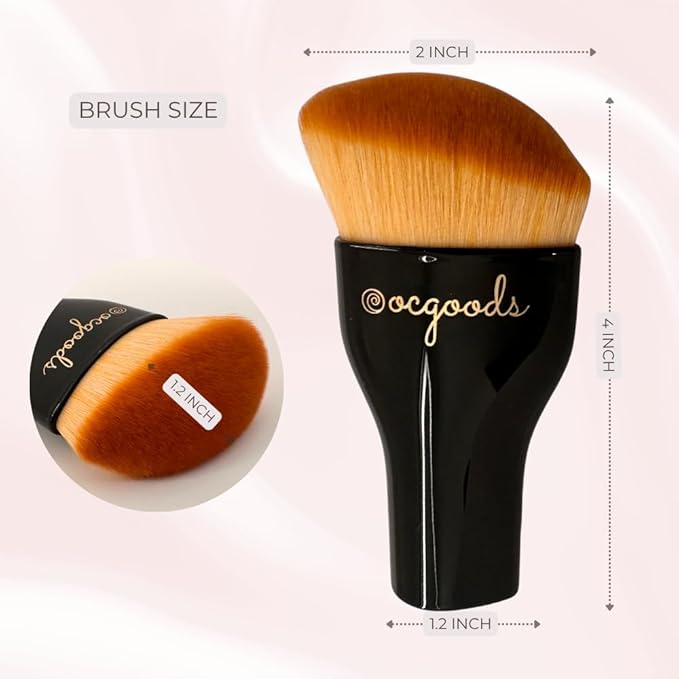 Makeup Blending Brush Applicator for Face and Body for Liquid Foundation Sunscreen BB Cream Bronzer Self-Tan Tinted Moisturizer
