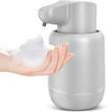 Automatic Foaming Soap Dispenser 15oz/420ml Foaming Hand Sanitizer Touchless Wall Mount with 4levels Adjustable Free Touch Electric Soap Dispenser Rechargeable with Sensor(Grey)