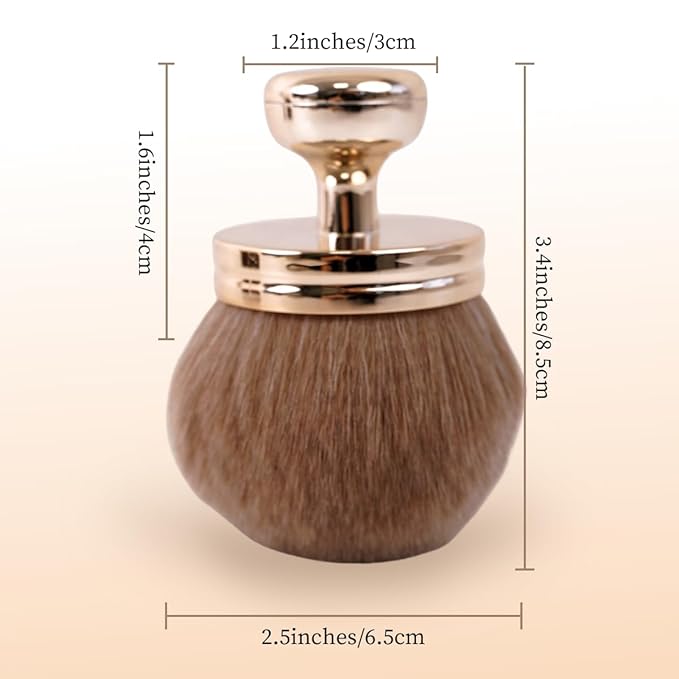 2 Pcs Extra Large Self Tanner Brush 70mm Self Tanning Brush for Body Makeup, Back Tanning Applicator Kabuki Brushes Powder Fondation Bronzer Blending Back Lotion Sunscreen Applicator Stocking Stuffers