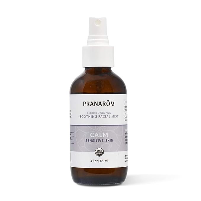 Pranarom Facial Mist (4oz / 120ml) - 100% Pure & Natural Essential Oil Facial Mist for Dry Skin Hydration & Toning (Calm (Sensitive Skin))