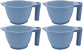 minkissy Hair Dye Mixing Bowls Set with Ergonomic Handles 4 Pcs Portable Color Mixing Bowls for Hair Salon and Home Use Durable Color Bowls for Diy Coloring and Highlights