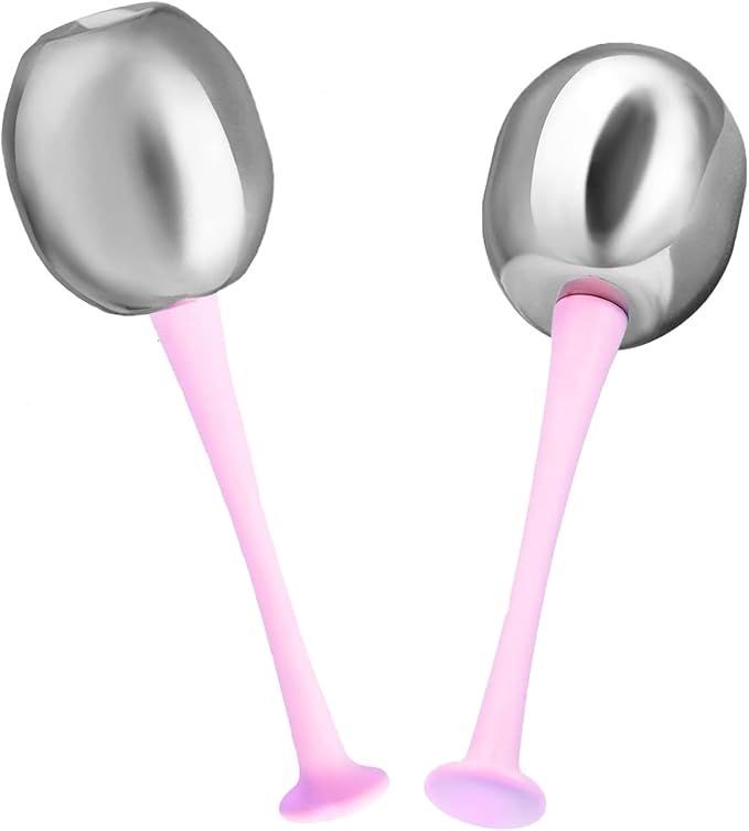 Ice Globes Cryo Sticks Facial Massage Tools, Skin Care Unbreakable Stainless Steel Beauty Cold Roller for Face Eyes & Neck, Gifts for Women Mom Wife Girlfriend