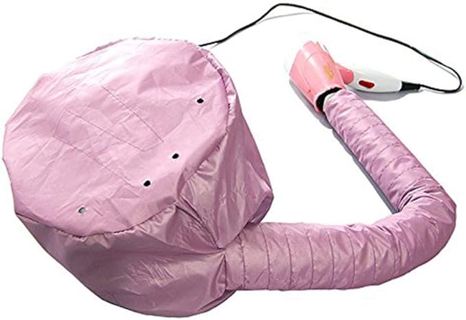 Bonnet Hair Dryer Attachment, Foldable Hair Dryer Cap, Portable Soft Hair Drying Salon Cap with Heat for Hair Treatment, Hair Care