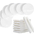 Facial Sponge Compressed,120 Count PVA Professional Makeup Removal Round Face Wash Sponges Spa Pads Exfoliating Cleansing for Women,White