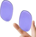 Washable Silicone Sponge Jelly Applicator for Cream Gel Foundation - Face Silisponge Cosmetic Beauty Makeup Tools Blender Purple 2PCS