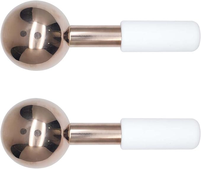 Unbreakable Cryo Stick for Beauty Routines,360 Ice Globes for Face & Eyes,Portable Facials Cold Roller Colling Globes Unbreakable Stainless Steel Cryo Stick
