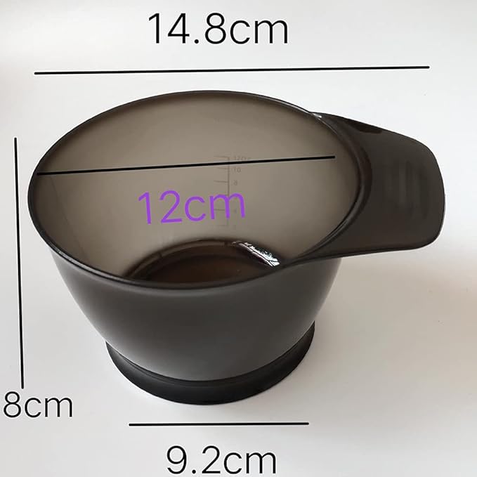 GSHLLO 4 PCS Plastic Hair Color Mixing Tint Bowls - Hair Dye Tinting Tools for Salon Hairdressing