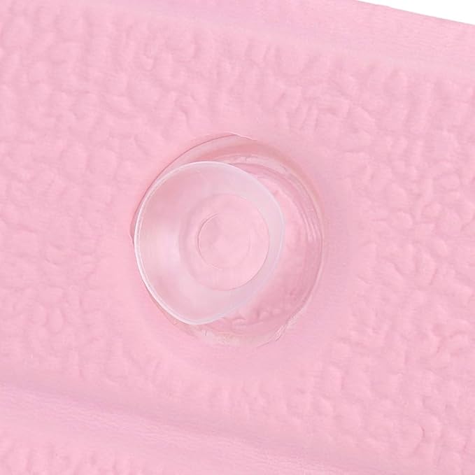 Bath Pillow, Bathtub Head Neck Support, Soft Foam Padded Spa Tub Headrest Back Shoulders Support Cushion Bathroom (Pink)