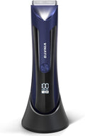 VINATO Electric Body Hair Trimmer - Manscape Ball Trimmer, Groin Hair Trimmer for Men, Waterproof Ball Shaver, USB Recharge Dock Replaceable Ceramic Blade, Male Hygiene Razor, 90 Mins Battery Life