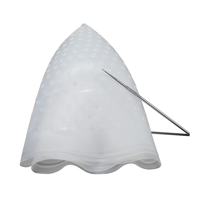 Pre Holes Highlighting Cap Reusable Bleaching Silicone Hair Highlight Cap with Hook Thick Hair Cap for Highlights DIY Dyeing Color