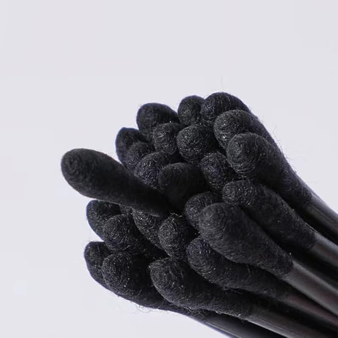 200 Disposable Plastic Blackhead Remover Tool Double Headed Cotton Swabs Stick Blackhead Extractor Removal Stick Pimple Popper Tool Beauty Tool, Black
