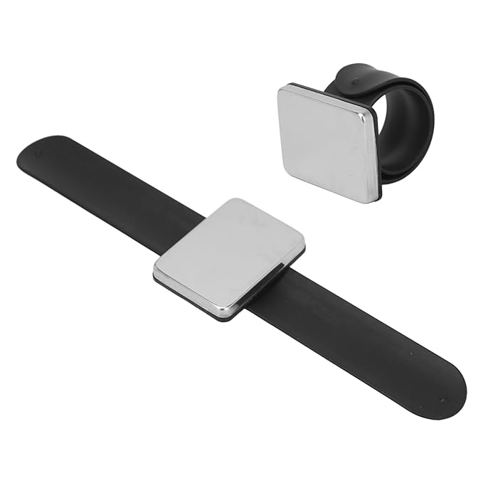 Magnetic Makeup Mixing Palette with Silicone Wrist Strap, Easy Clean, Wide Applicability for Customized Shades, Pollution Avoidance, Professional Makeup Tool