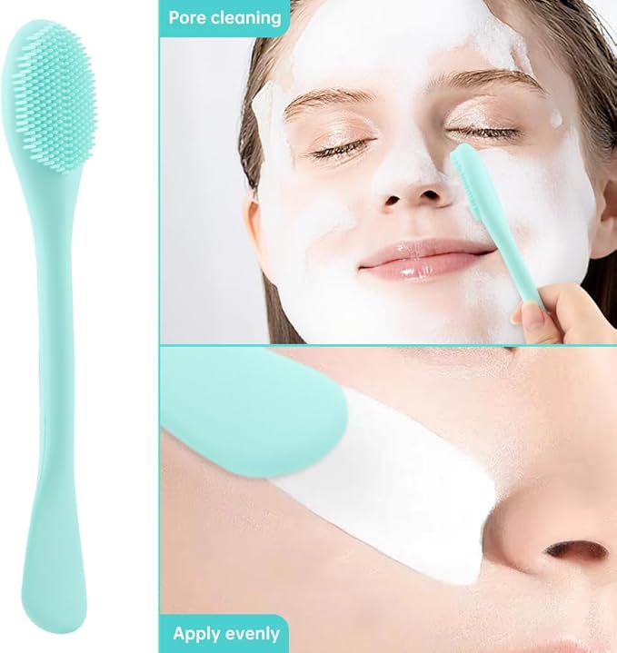 Blackhead Remover Tool Set with Pore Cleaning Brush, Nose Scrubber Black Head Remover for Face Nose, Face Scrubber Skin Care Scraper for Men Women Deep Cleansing