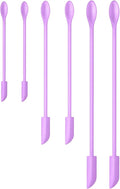 Silicone Spatula Set (6Pcs) - Mini Scraper Tool for Beauty & Food - Reach Every Last Drop, Multi-Size Spatulas for Makeup Jars, Lotion Bottles & Kitchen Containers