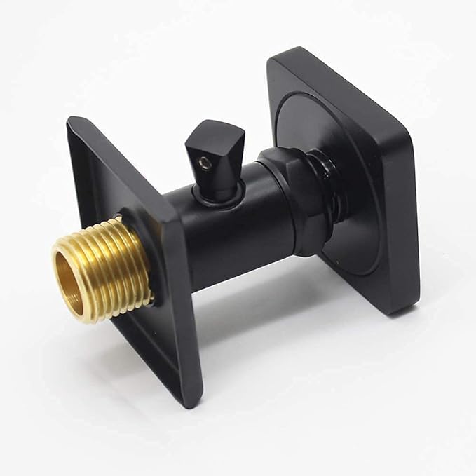 Shower Body Spray Solid Brass Massage Jets Wall Mount, Matte Black Showerhead Can Swivel, Flow Can Be Controlled (4pcs, Matte Black)