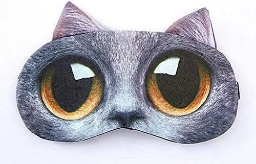 BE 3 Pack Dog Cat Sleep Mask, Cute Funny Blindfold Eye Cover Kids Women Men Gift (Cats)