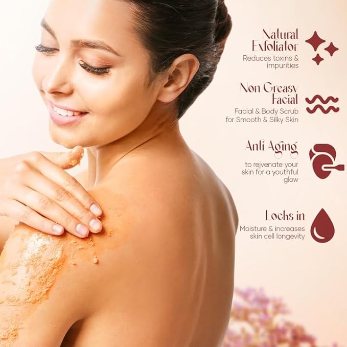 Himalayan Salt Body Scrub Twin Pack (12 oz x 2) - with Collagen, Rose Oil & Stem Cells - Exfoliating Scrub for Cellulite, Acne & Stretch Marks - Natural Skin Care Gift Set
