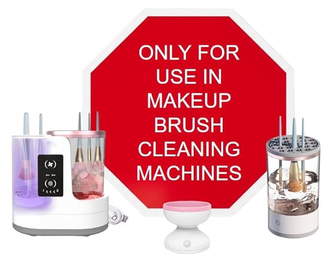 NORTHWEST ENTERPRISES Makeup Brush Cleaner Solution for Electric Makeup Brush Cleaner Machines - Professional Grade (8 ounces)