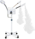 VARIPOWDER 3 in 1 Professional Facial Steamer for Face with Hot & Cold Nozzle 5X Magnifying Lamp Facial Steamer for Esthetician vaporizador Facial Use at Home or Spa