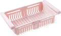 Cosmetic Jewelry Storage Box, 1PC Fridge Organizer Storage Box Refrigerator Drawer Plastic Storage Container Shelf Fruit Egg Food Storage Box Kitchen Gadgets Eggs(Pink)