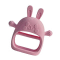 Children Teething Toy, Soft Flexible Texture, 12x12x4.5cm, Gum Massager, Care Accessories, Adorable Bunny Design, Ideal for 6-12 Months Boy Girl