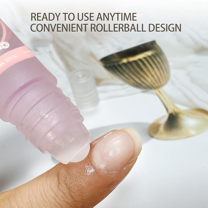 8ml/0.27 FL.oz Cuticle Oil Roller Nourishing Moisturizing Roll On Cuticle Oil for Convenient Portable Nail Rollerball for On the Go Hydration and Care(Lemon&Green Tea)