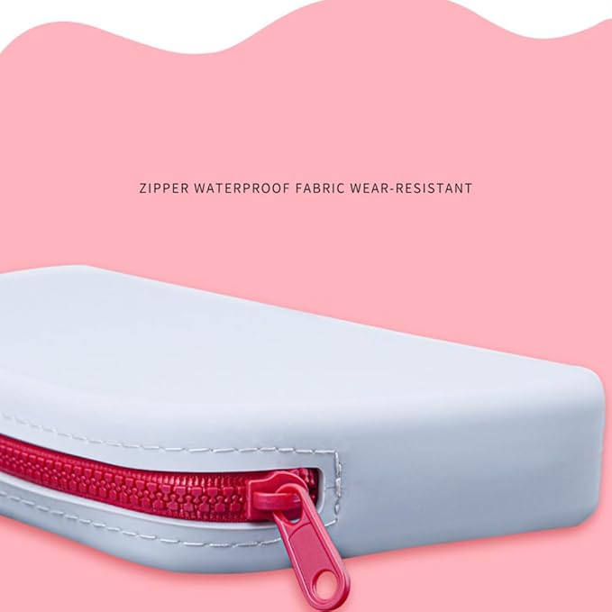 Silicone Large Makeup Bag, Travel Toiletry Bag For Women Big Makeup Bag Organizer Portable Cosmetic Bag Zipper Pouch Purse Waterproof Makeup Storage Bag (Medium Green)