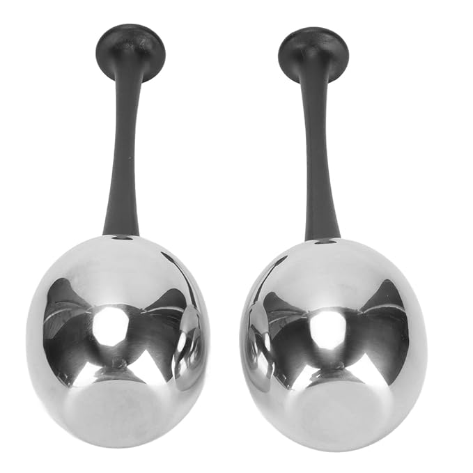 Facial Ice Globes for Face and Eyes, Stainless Steel Ice Roller Facial Massage Tool for Puffiness Dark Circles, Cooling Face Roller Skin Care Beauty Tools (Black Handle)