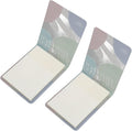 200 Disposable Nail Art Cosmetic Palette Paper Makeup Mixing Sheets 2 Sticks for Beauty Nail Salon Home Use