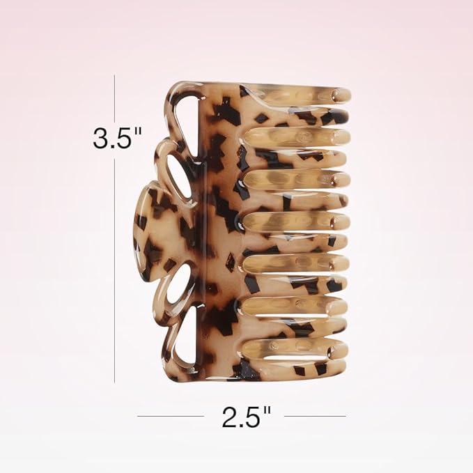 Scunci by Conair claw clips for thick hair - hair accessories for women- claw clip - for all hair types - trendy hair accessories -Tortoise - 1 Count
