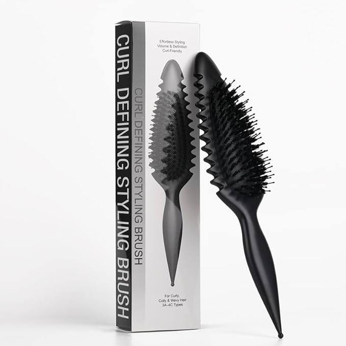 Candy Brush Curl Defining Hair Brush for Effortlessly Detangling Shaping and Styling Curls, Curl Brushes with EdgeLift for All Wet or Dry Hair Types for Women and Girl, Reduce Pulling and Frizzing