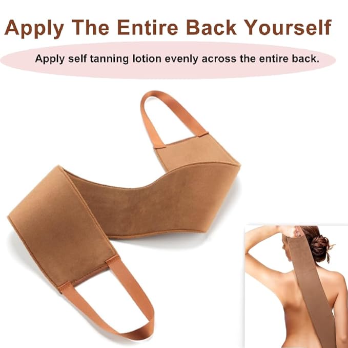 Self Tanner Back Applicator - Back Tanning Applicator for Easy Self Tan Back Applicator Application, Back Applicator for Self Tanning, Lotion, Cream & Moisturizer for Smooth Coverage