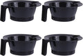 Lurrose 4pcs Hair Coloring Bowls Plastic Hair Mixing Bowls with Scale Color Mixing Tint Bowl Set for Hair Color Hair