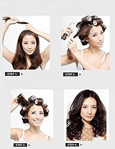Small Size Hair Rollers Curlers Self Grip Holding Rollers Hairdressing Curlers Hair Design Sticky Cling Style For DIY Or Hair Salon By Kamay's (Gripping Sticky Rollers 20mm 7/8" 12PCS) Random Color