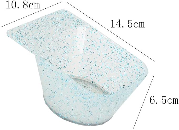 Lasenersm 3-Piece Hair Color Mixing Bowls, Plastic, Modern, Contemporary Style, Rectangle Shaped, Pink, Blue, Green, 5.71*4.25*2.56 Inch, For Home & Salon Use