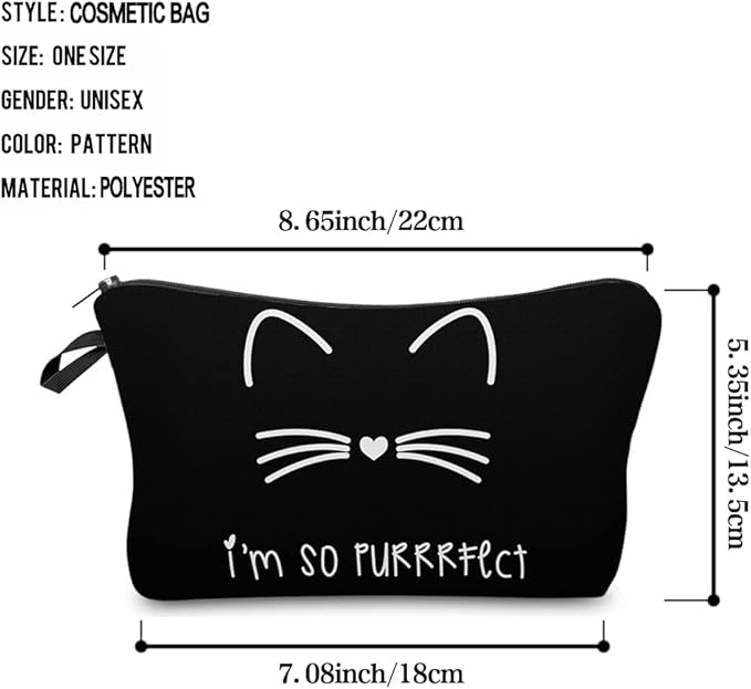 Deanfun Small Makeup Case - Cute and Waterproof Cosmetic Bag for Women (D1-51294)