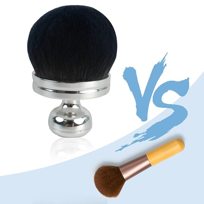 2 Pcs Extra Large Body Makeup Brush, Self Tanner Brush, Self Tanner Back Applicator, Kabuki Brushes for Powder Foundation Bronzer, Leg Makeup Self-Tanning Brushes, Sunscreen Applicator