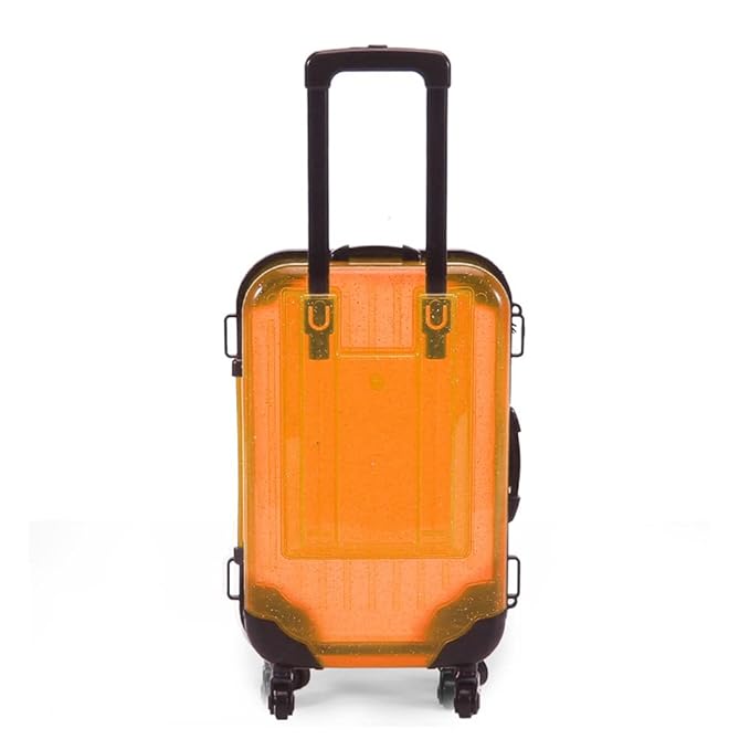 HBZGTLAD 10pcs false eyelashes packaging box pink luggage lashes suitcase mink lashes packing fluffy and curly case empty (B-yellow)